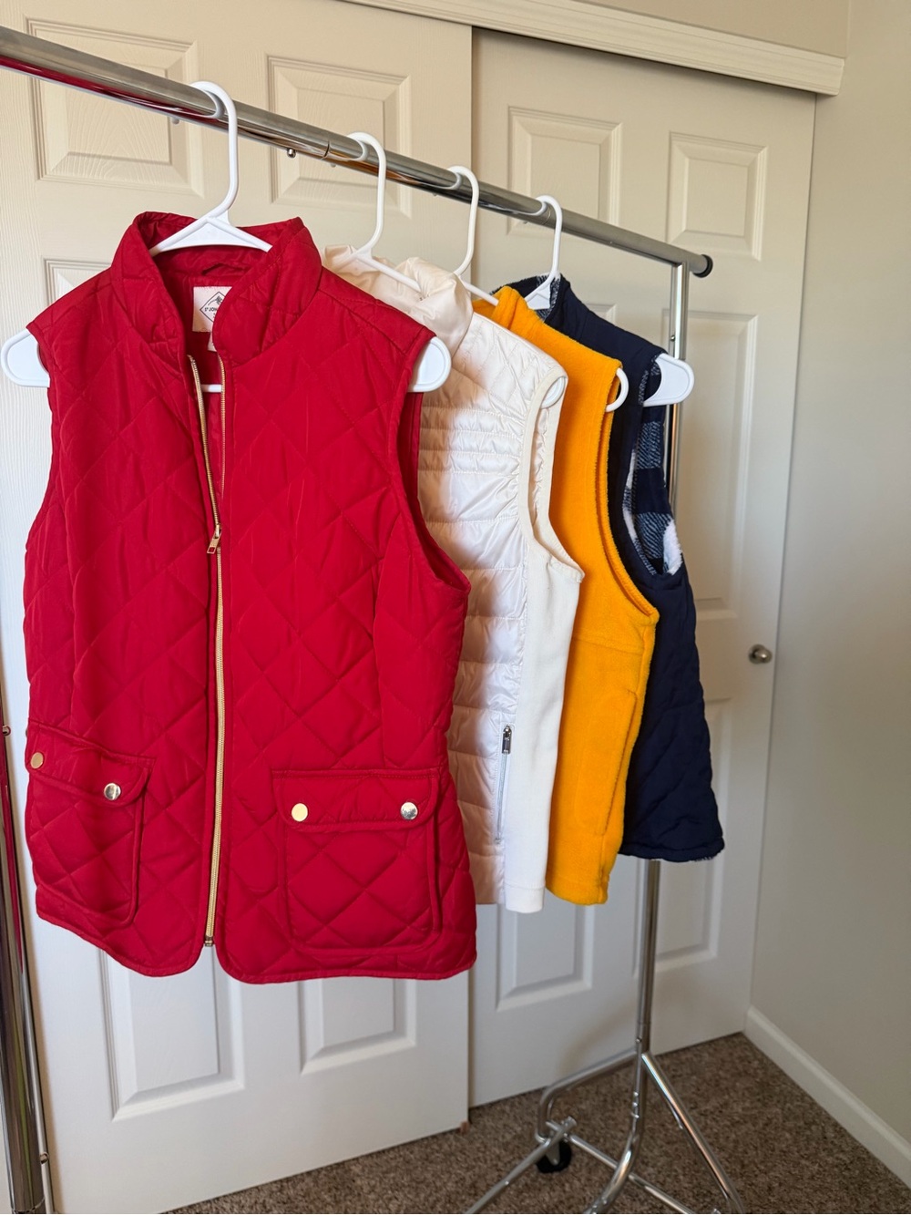 Cozy Fall and Winter Outerwear Vests 4 pc Bundle – Size Medium and Petite Large